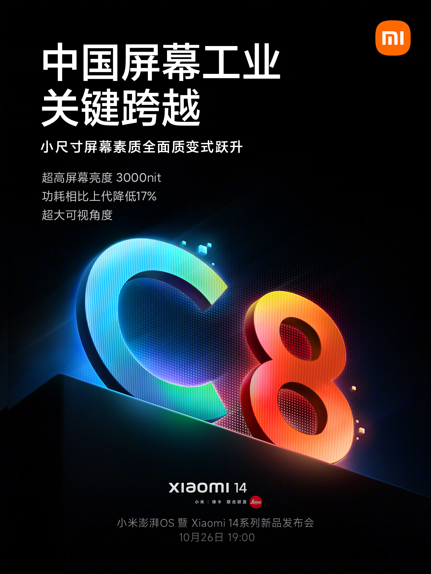 XIaomi 14 display specifications