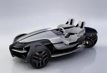 Yamaha’s new three-wheeled EV with triple-wheel steering, the Tricera, announced Yamaha Tricera three-wheeled electric vehicle