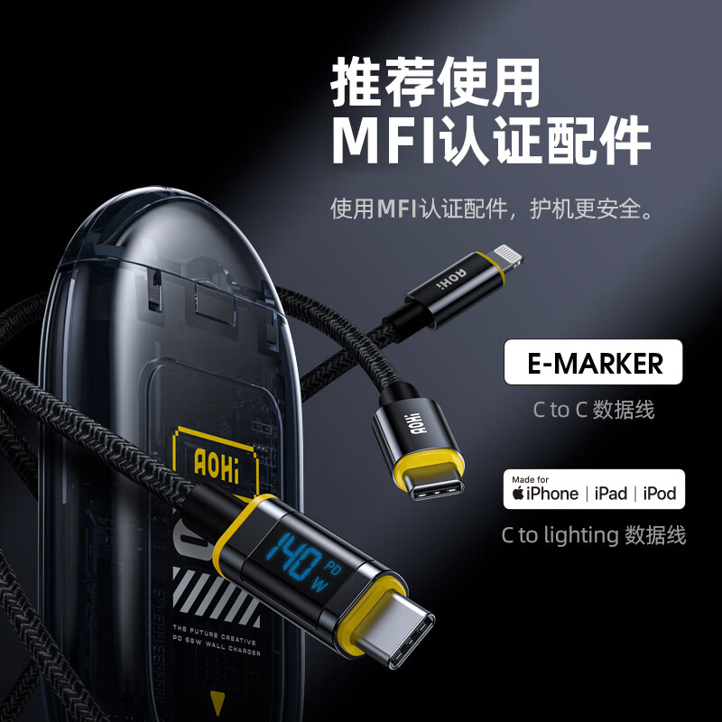 AOHi 65W GaN+ charger