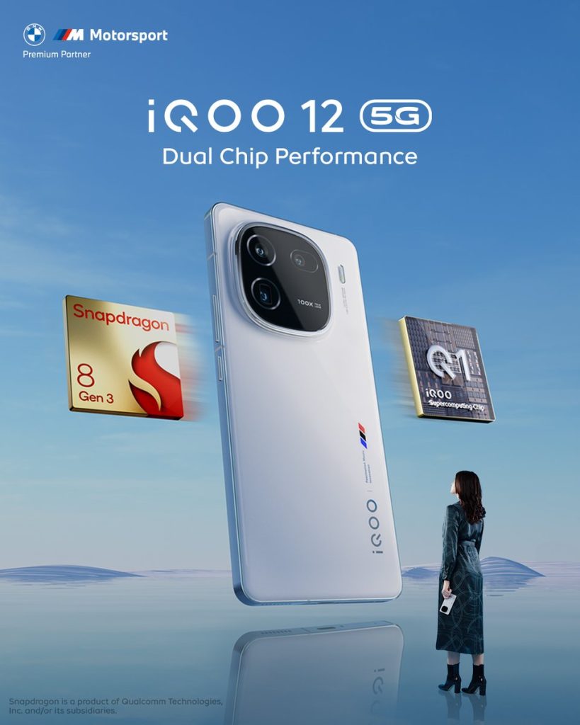iQOO 8（12+12GBRAM / 256GB）Snapdragon 888 Vivo iQOO 12 5G Smartphone Android 14 Snapdragon 8 Gen 3