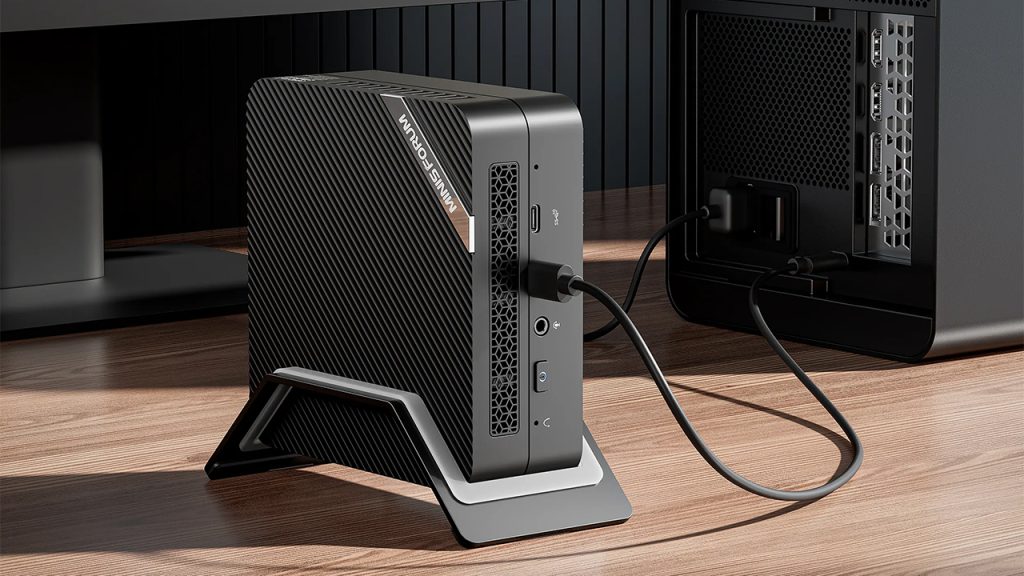 Minisforum UM480XT mini-PC with a Ryzen 7 4800H CPU, up to 64GB