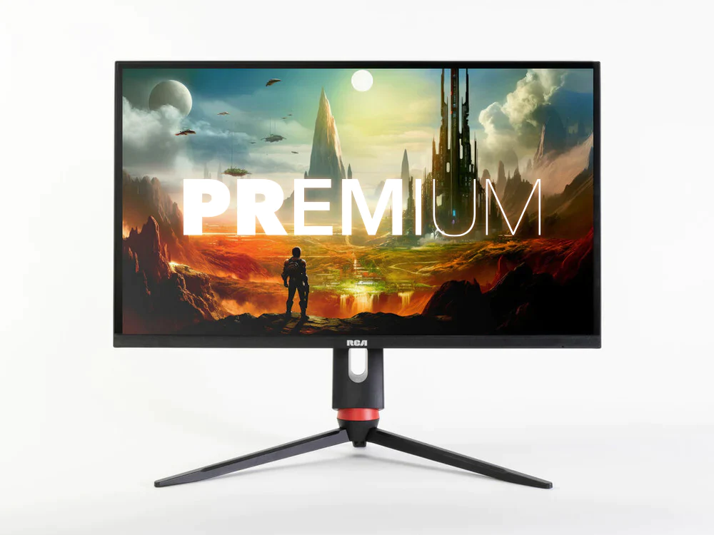 RCA Evolution Premium monitor with 27" QHD IPS panel, 240Hz refresh