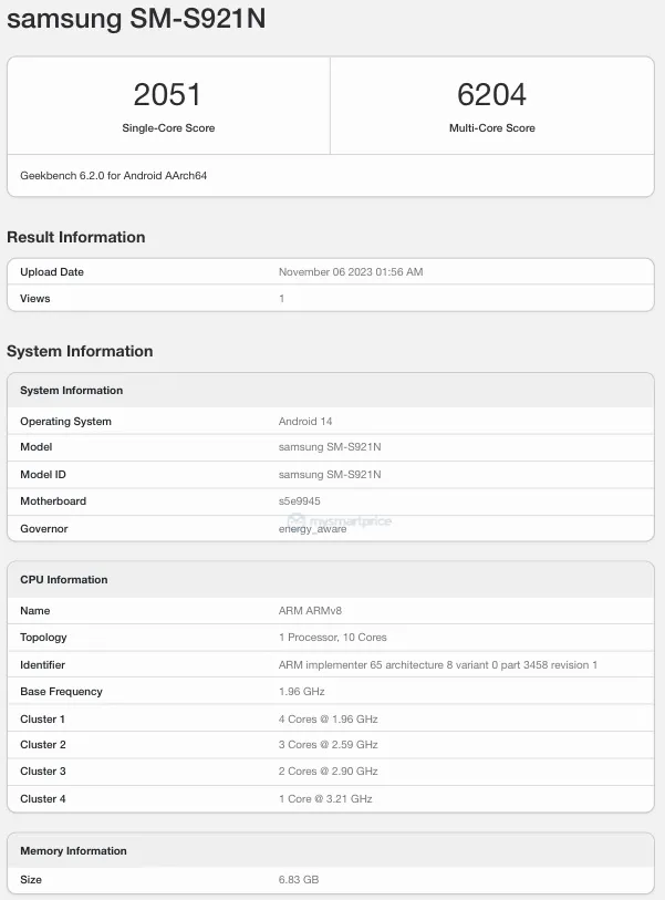 Samsung Galaxy S24 & S24 Ultra Korean versions emerge on Geekbench