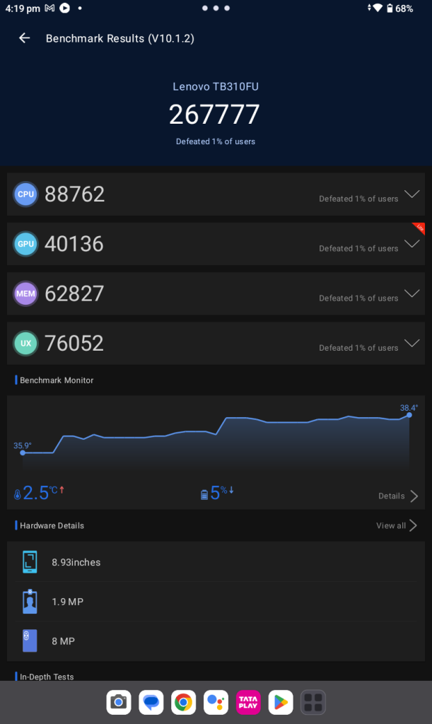 Lenovo Tab M9 Review AnTuTu