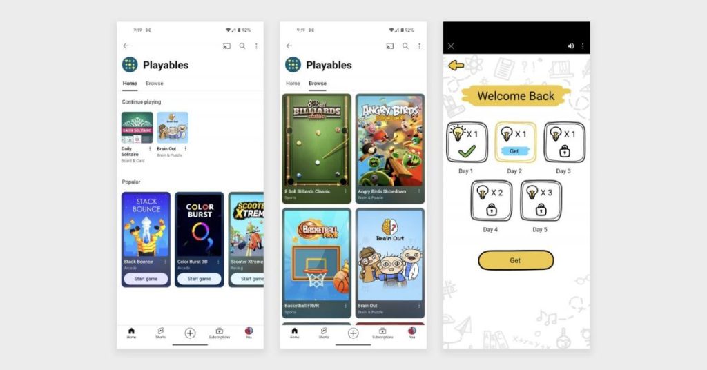 Playables is now rolling out for Premium subscribers