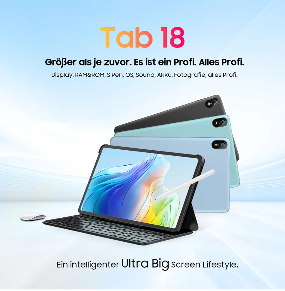 Blackview Tab 18 with MediaTek Helio G99 chipset and 33W fast charging ...