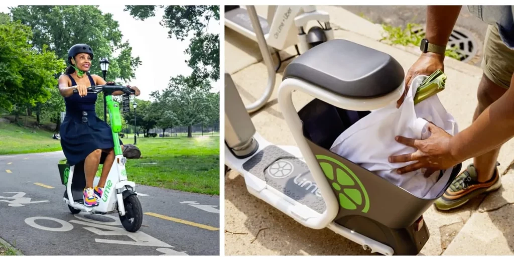 Lime Gen4 Seated e-scooter