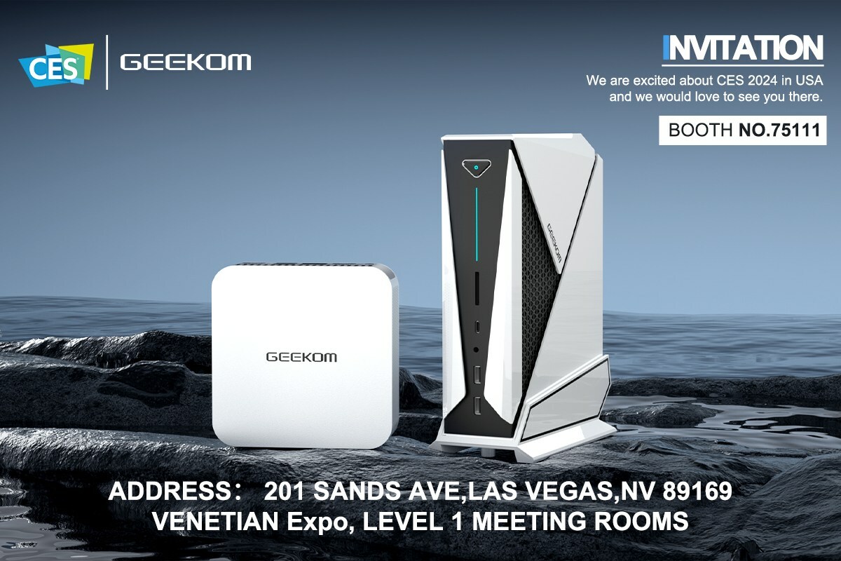 GEEKOM CES 2024 Mini PC lineup unveiled featuring Intel Core Ultra