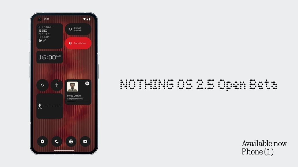 Nothing Phone 1 Nothing OS 2.5 beta