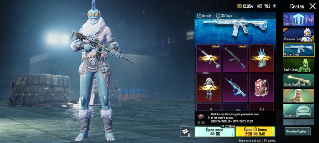 BGMI Winter Crate
