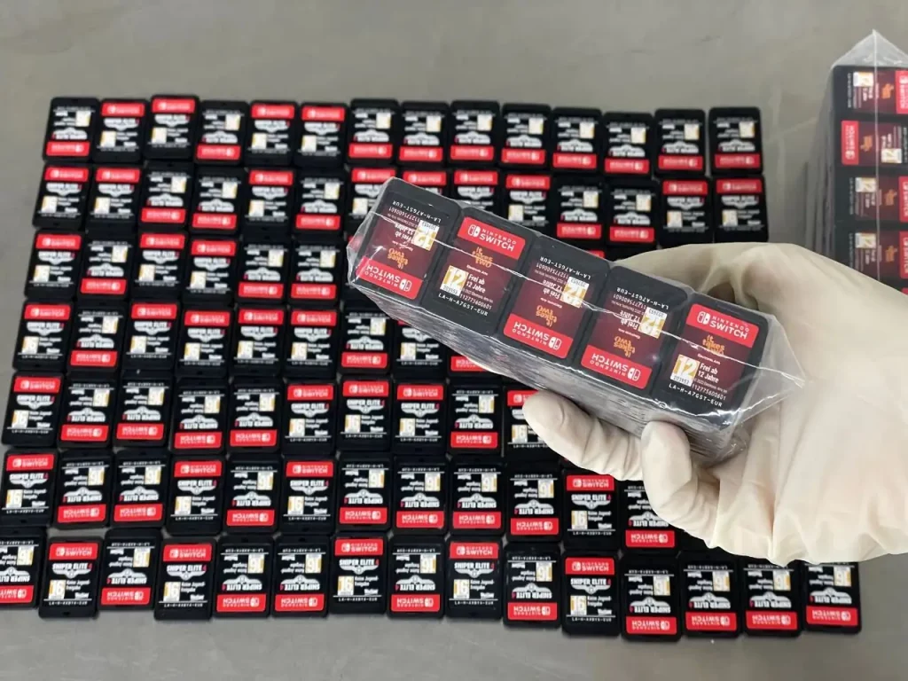 Customs seizes 300 hidden Switch games