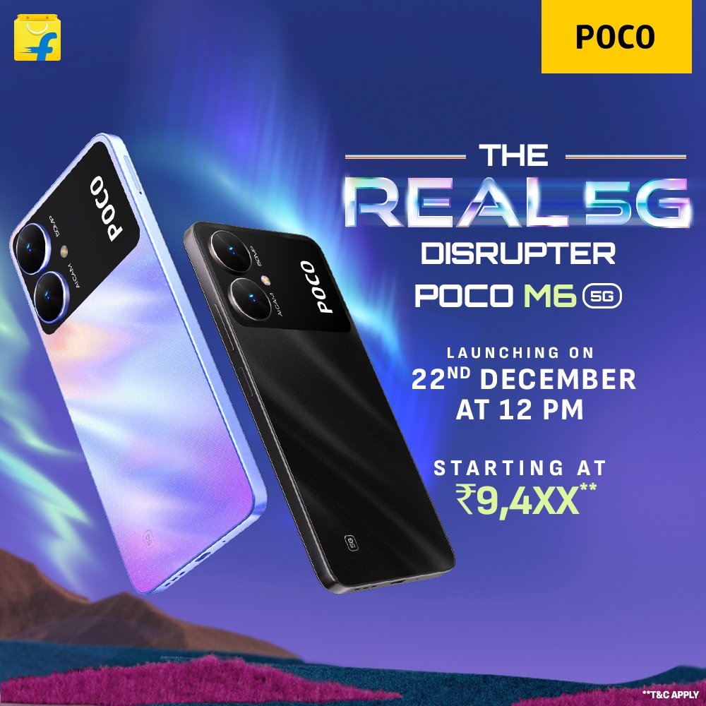 Poco M6 5G price teaser