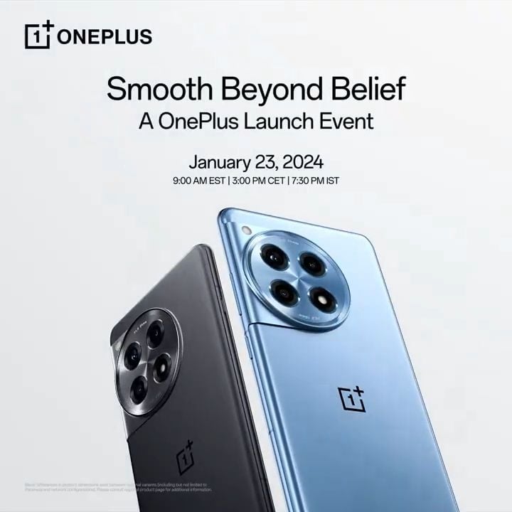 OnePlus 12 global launch confirmed for January 23, including the