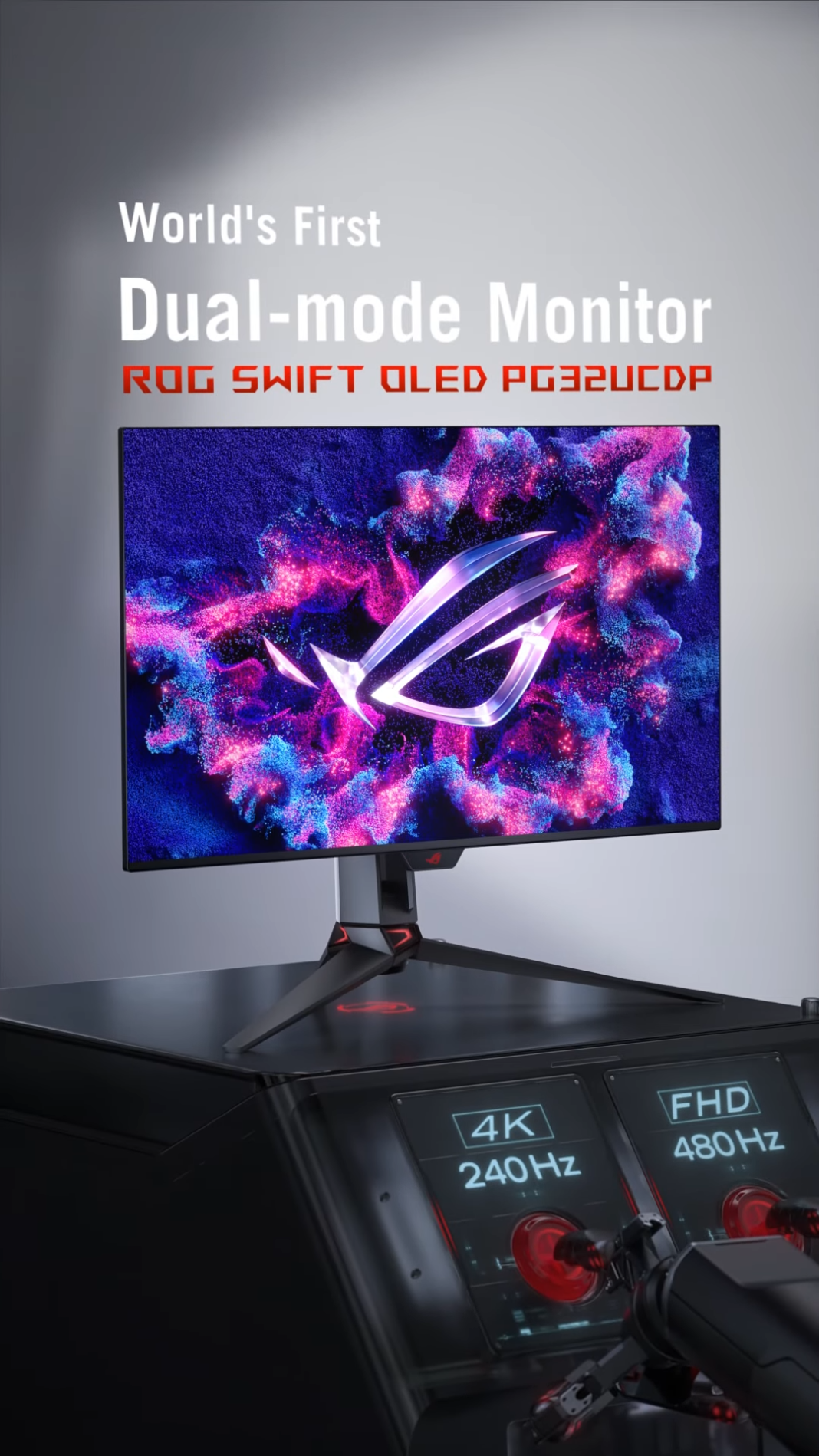 Asus teases world's first dualmode gaming monitor Gizmochina