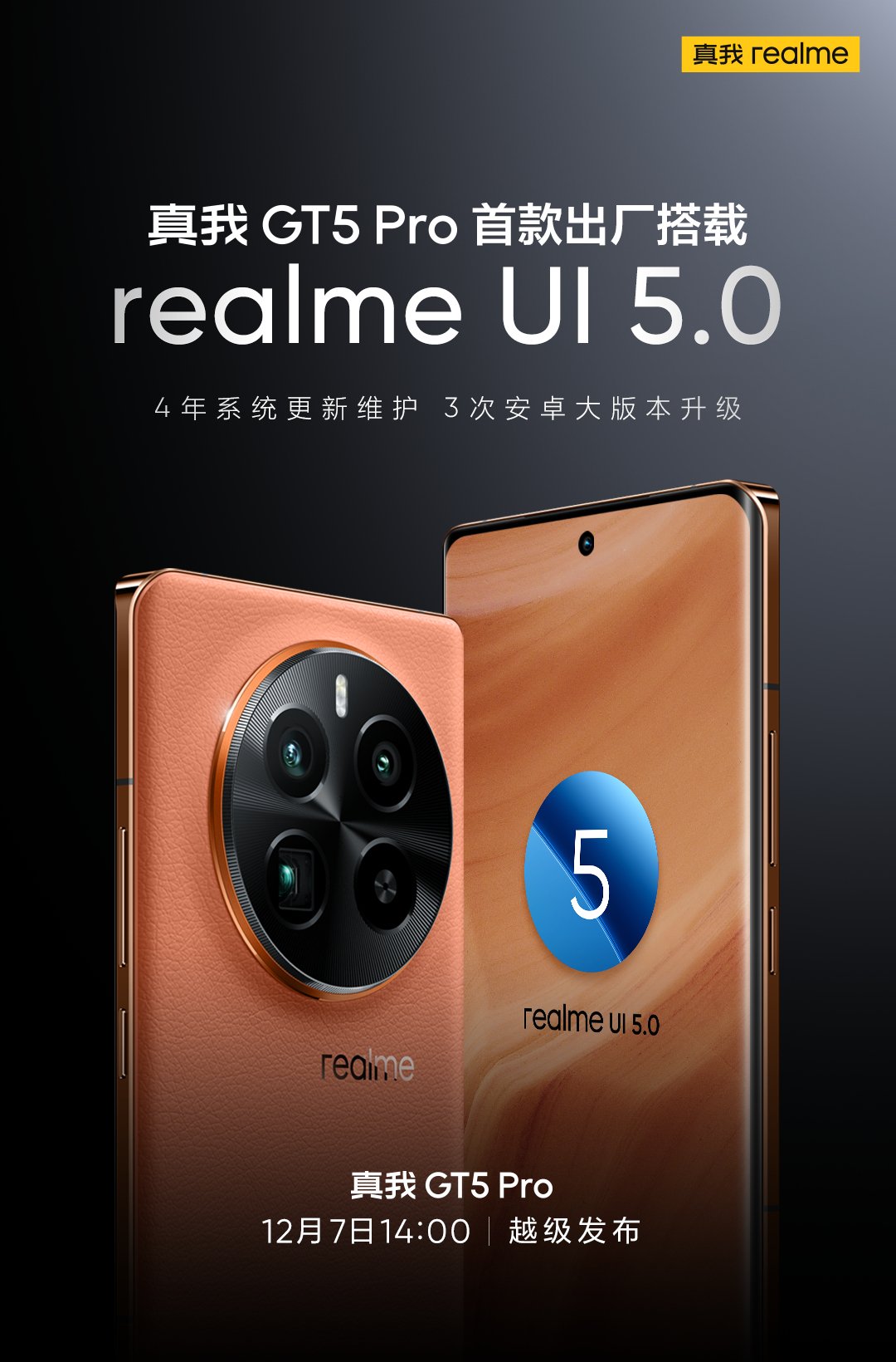 Realme GT 5 Pro to get three Android upgrades, arriving with USB 3.2, Realme  UI 5, AI model - Gizmochina