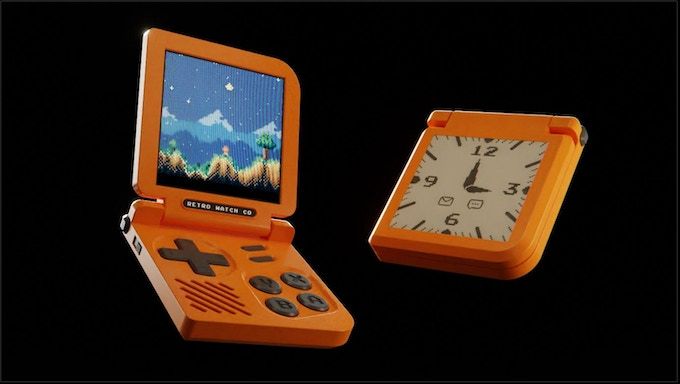 Retro Gaming Watch that doubles as a mini gaming handheld console launched  on Kickstarter - Gizmochina