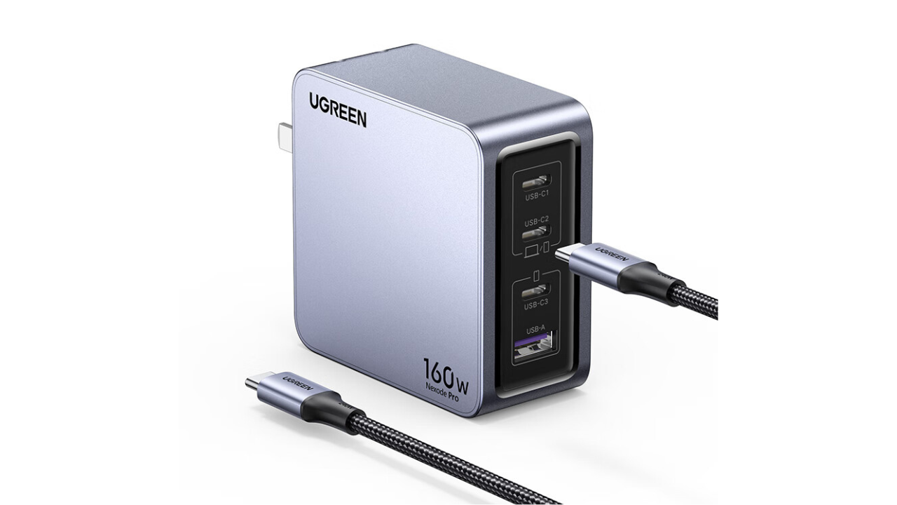 UGREEN debuts whopping 160W GaN charger that can fast-charge 4 devices  including your MacBook - Yanko Design