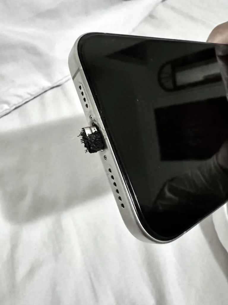 Melting iPhone 15 Pro Max Charger Damaged Phone & Burned User's