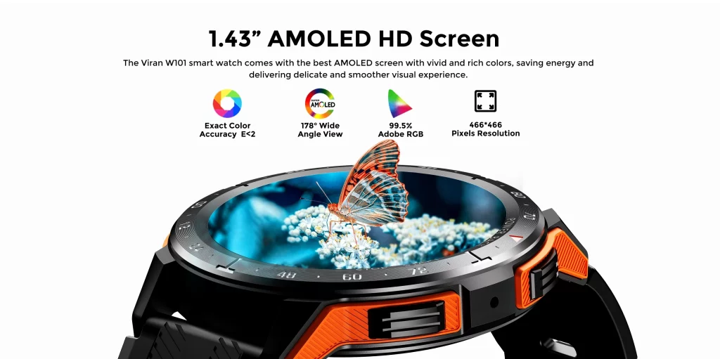 Fossibot W101 AMOLED smartwatch