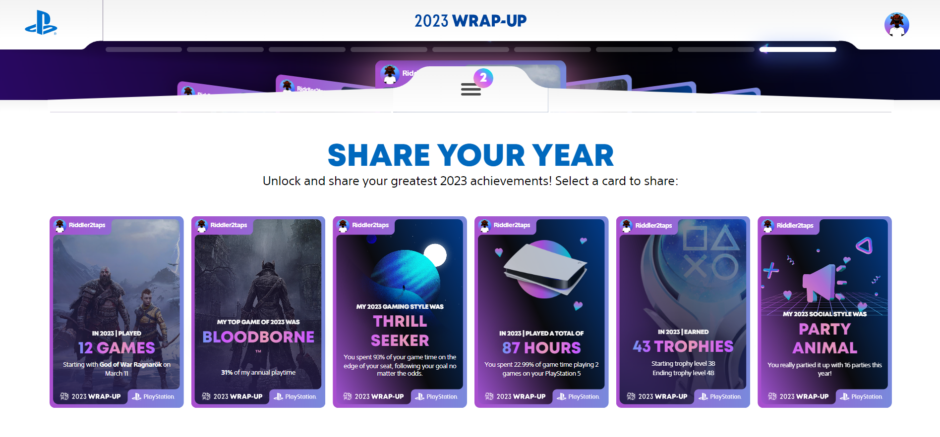 XBOX YEARLY RECAP visual data 6