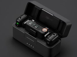 DJI's new action camera, possibly the DJI Osmo Action 4 set to