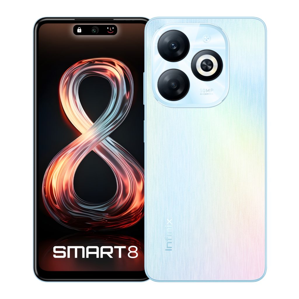 Infinix Smart 8: Rainbow Blue