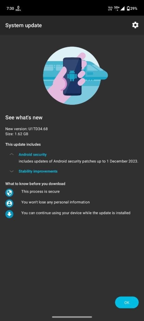 Moto G54 update