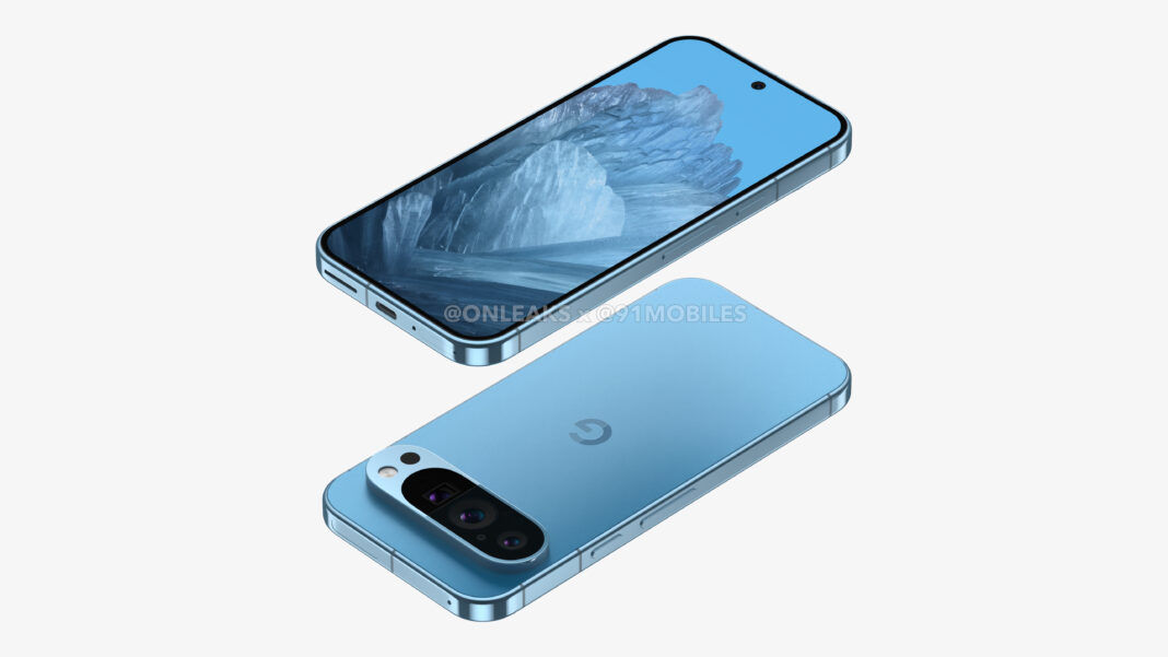 Google Pixel 9 CAD renders by 91mobiles 