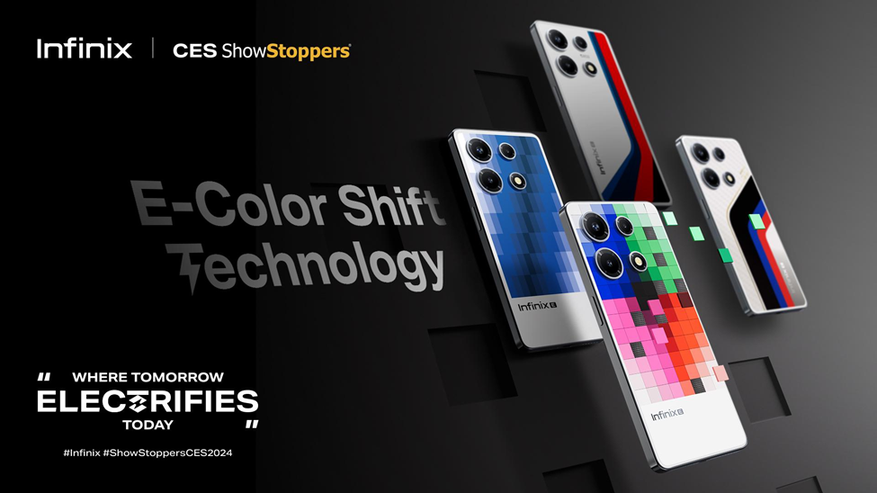 Infinix CES 2024 - E-Color Shift Technology 