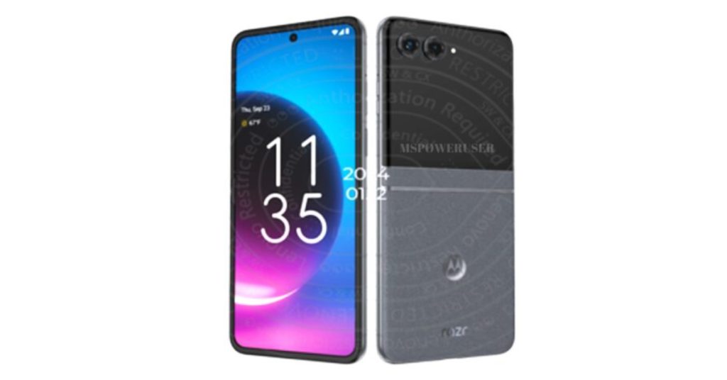 Render of Motorola Razr Plus 2024 leaks with familiar design