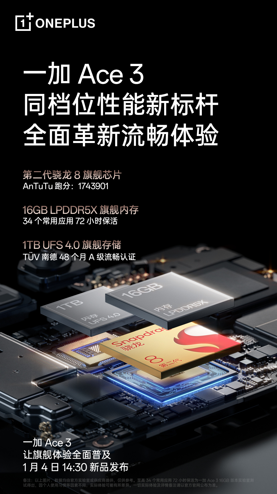 ONePlus Ace 3 chip