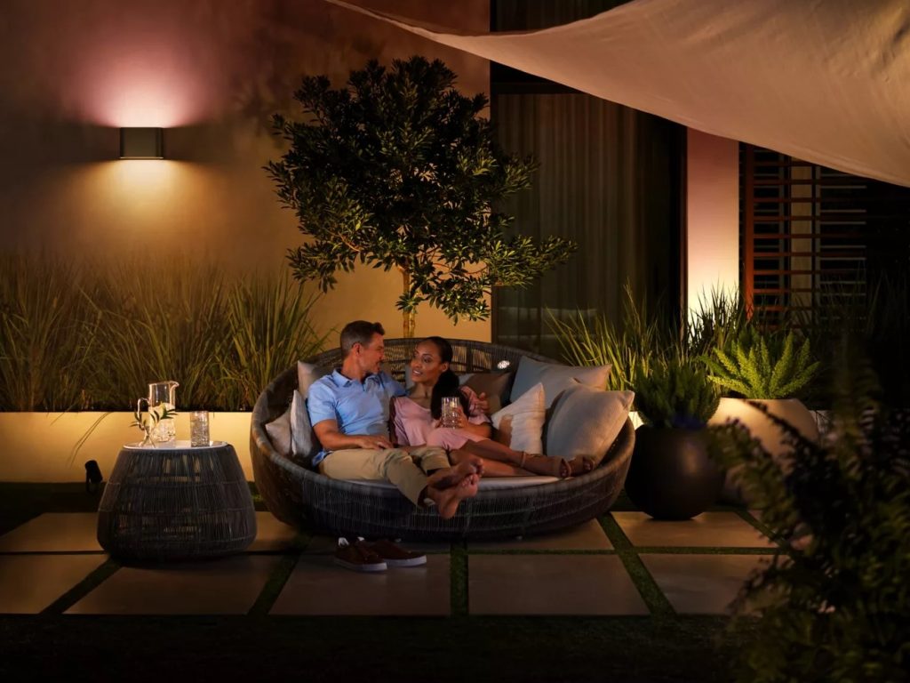 Dymera indoor and outdoor wall light