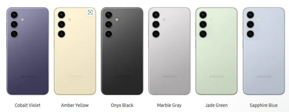 Samsung Galaxy S24 colors