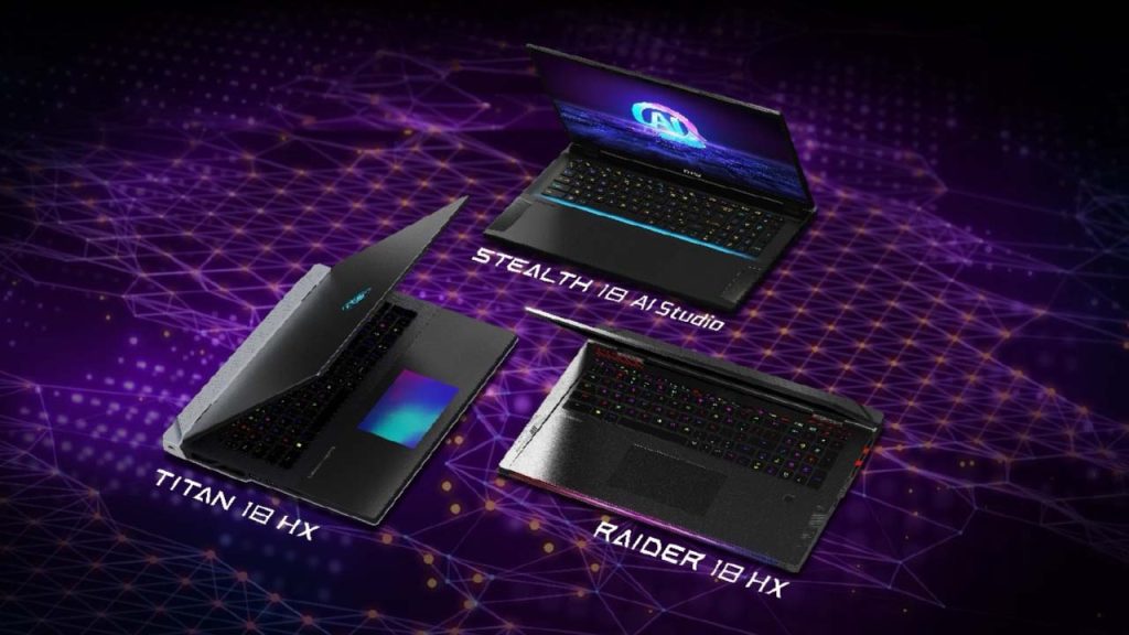 MSI 18-inch gaming laptops
