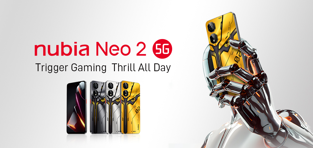 Nubia Neo 2 5G gaming smartphone with shoulder triggers & $199 price ...