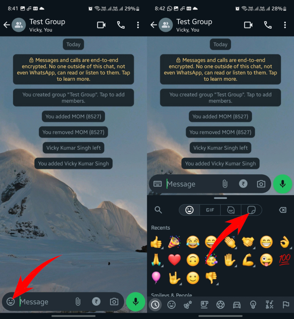 Emojis in WhatsApp