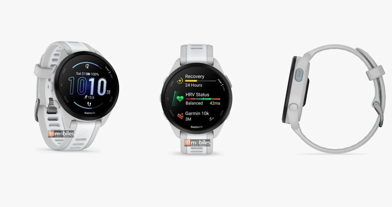 Garmin Forerunner 165 design renders leaked ahead of launch Gizmochina