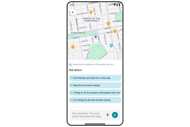 Google Maps Adds Generative AI for Personalized Place Discovery