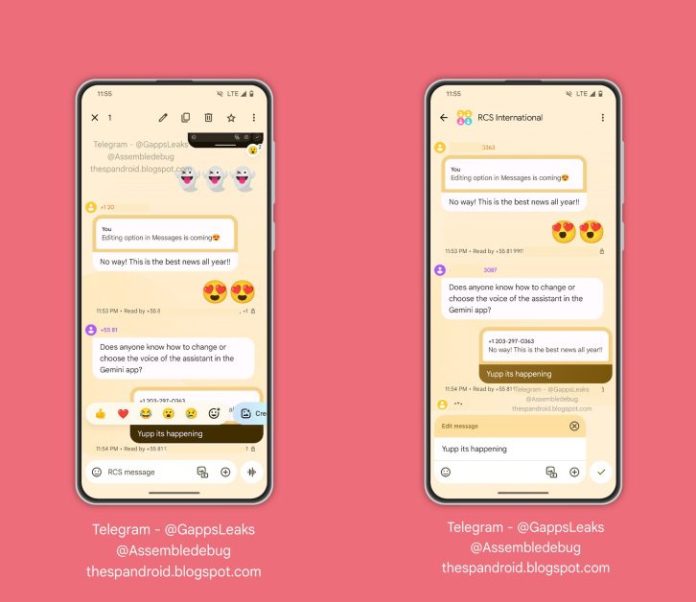 Google Messages May Soon Allow Message Editing