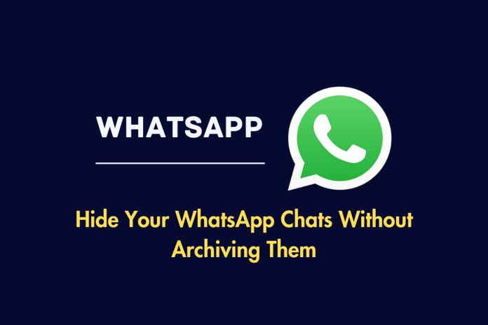 how to hide archive in whatsapp 2024