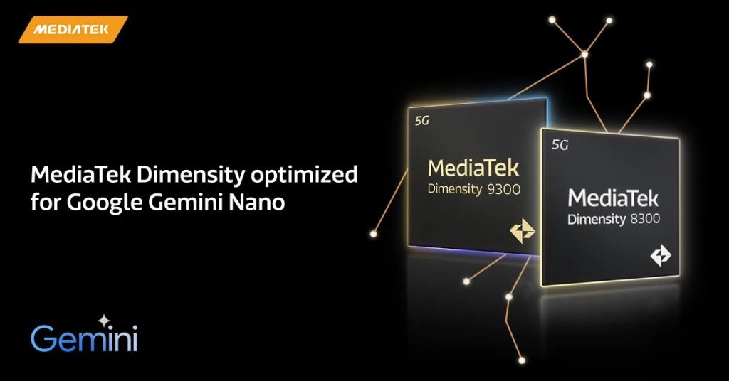 MediaTek Dimensity chip Google Gemini Nano