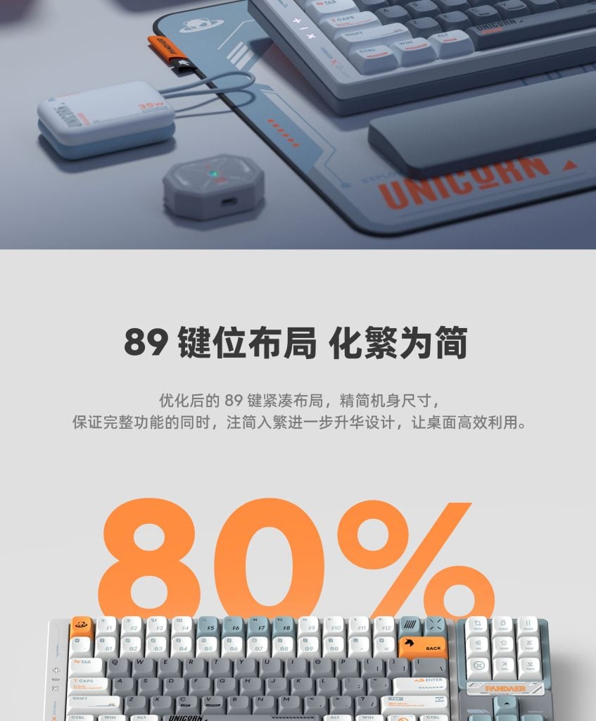 Meizu PANDAER IQUNIX Platinum Unicorn MOD Keyboard