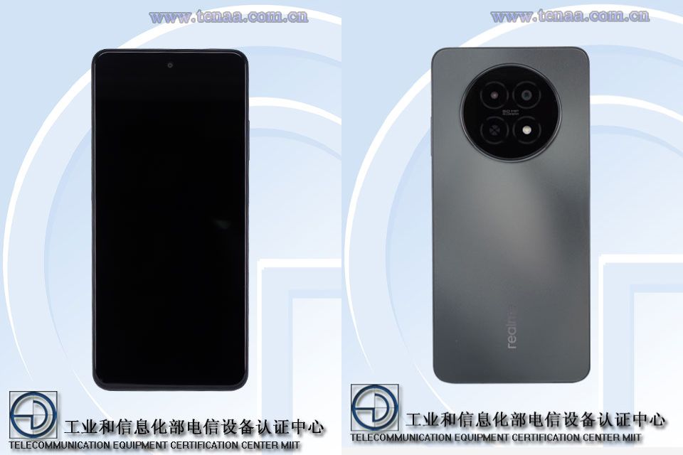 Realme RMX3993 design revealed via TENAA images, could be a Realme 12 ...