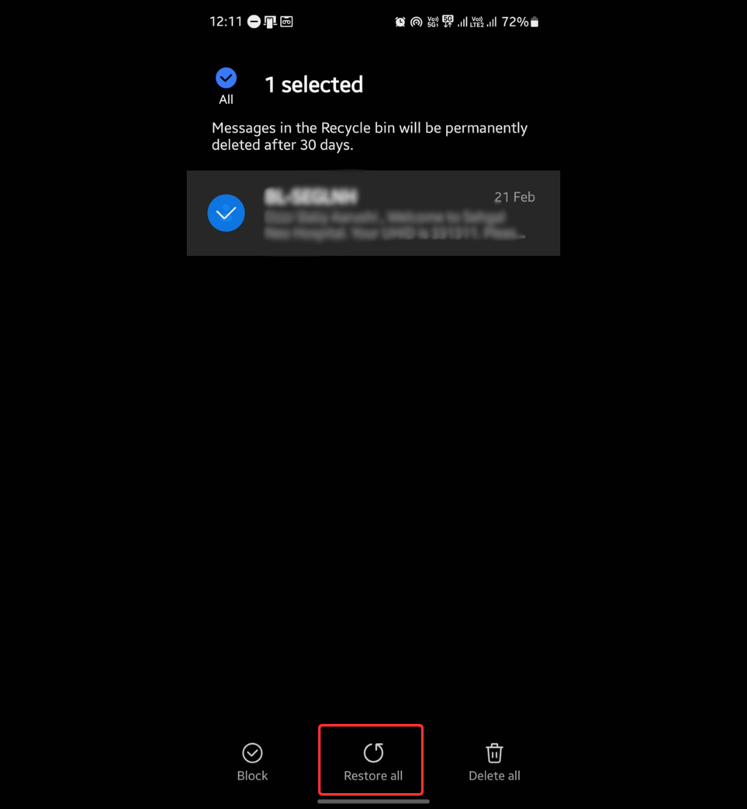 How to retrieve deleted text messages on Samsung S21, S22, and S23