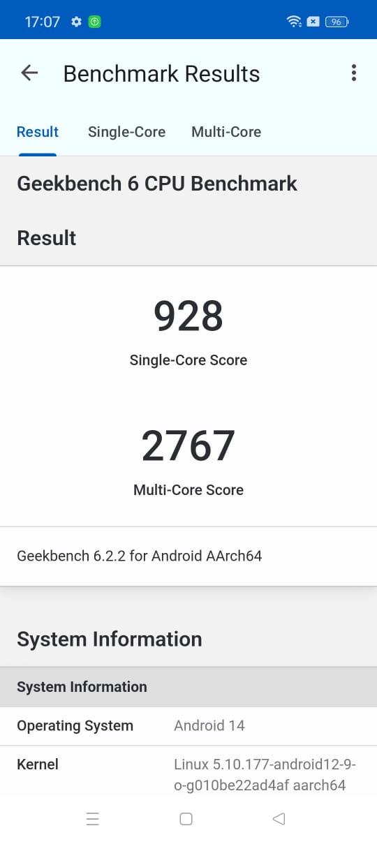 Realme 12 Pro Geekbench
