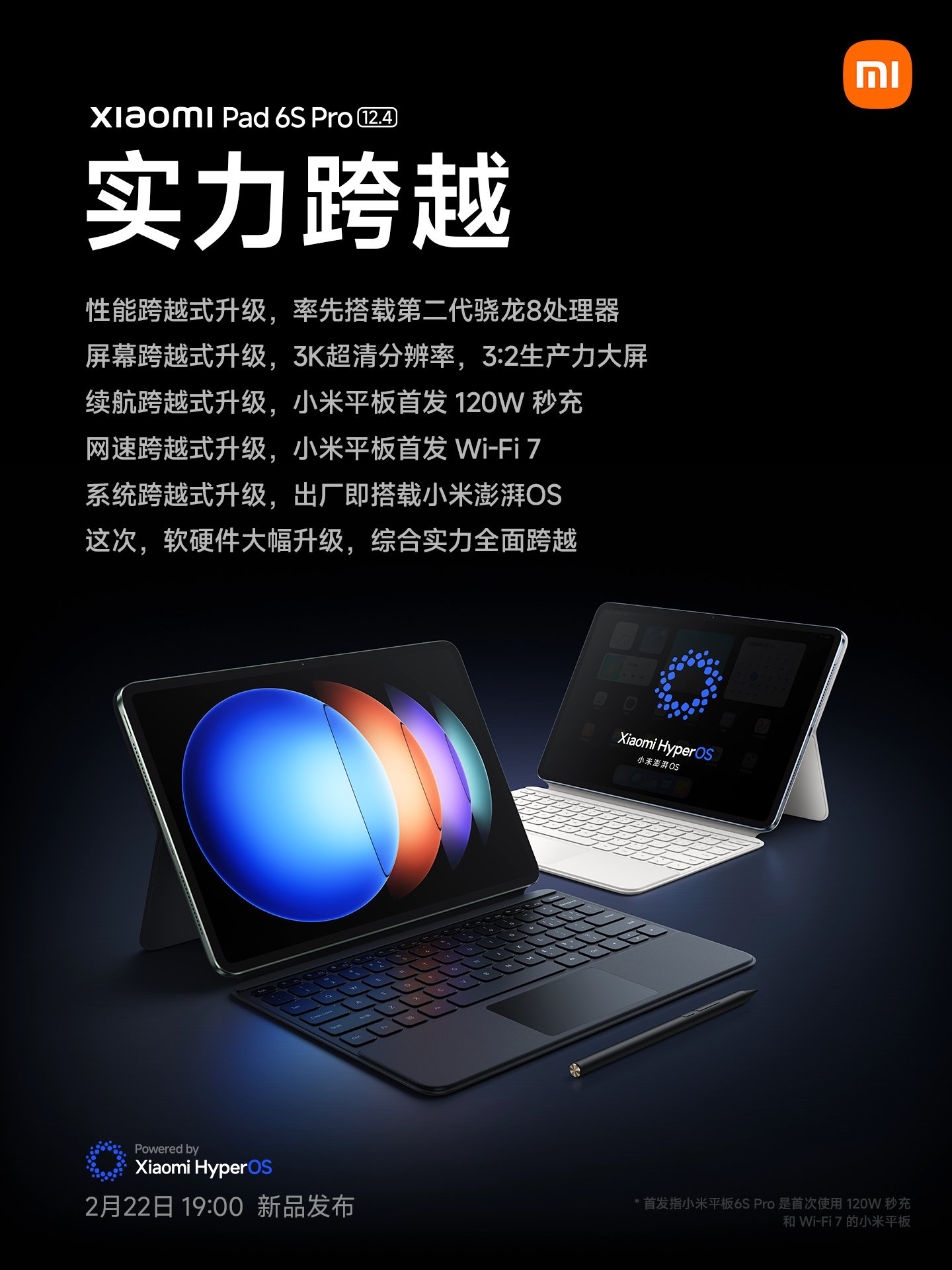 Xiaomi Pad 6S pro tablet 