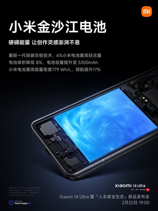 Xiaomi 14 Ultra battery