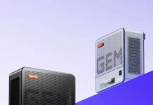 AOOSTAR GEM12 Pro mini gaming PC with Ryzen 7 8845HS, a fingerprint scanner & a built-in screen AOOSTAR GEM12 Pro