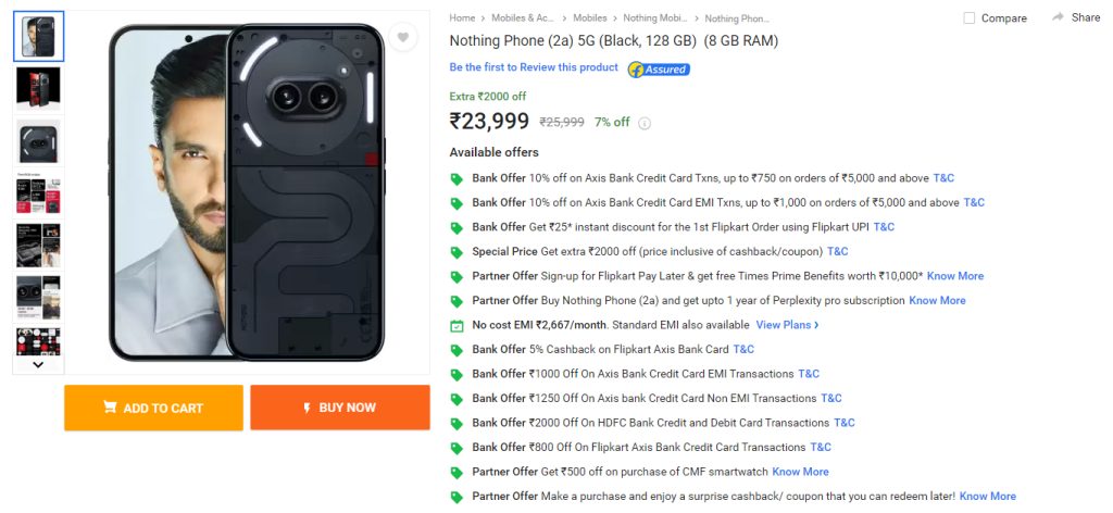 Nothing Phone (2a) Flipkart