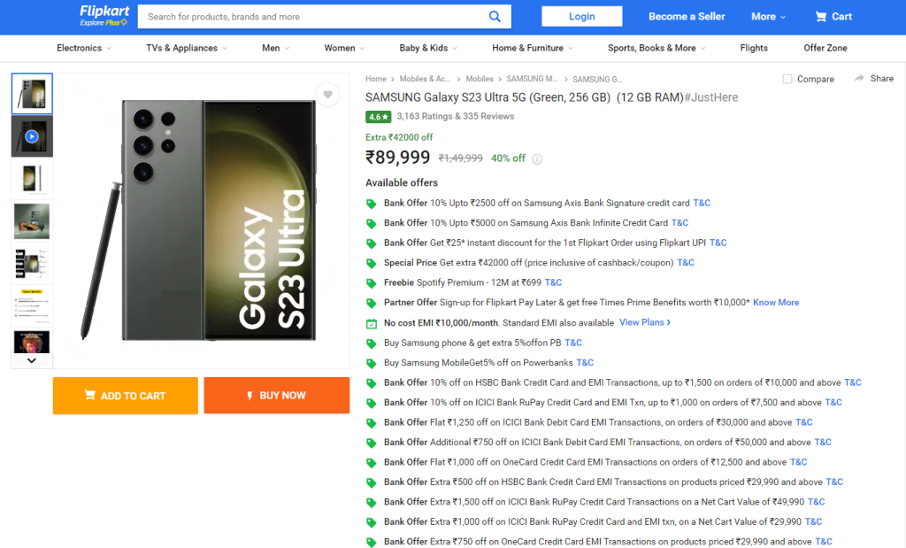 Samsung Galaxy S23 Ultra price drop